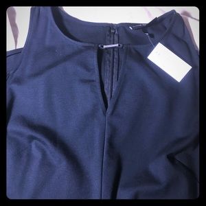 LB Black cold shoulder sleeve cocktail dress